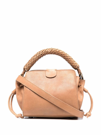 Officine Creative Nolita Woven 119 Top-handle Bag In Neutrals