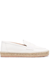 Gianvito Rossi Woven Raffia Espadrilles In White