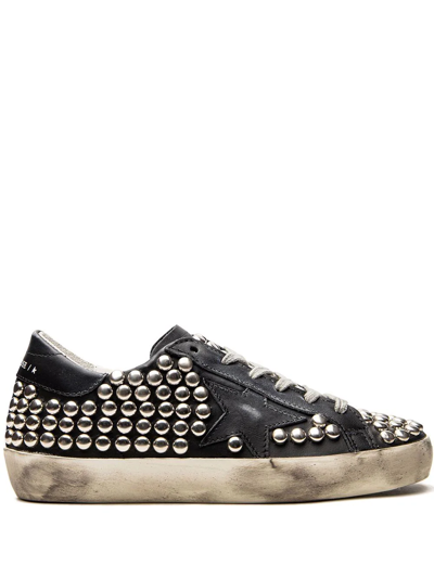 Golden Goose Super-star Low-top Sneakers In Black