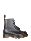 Dr. Martens' 1460 Bex Lug Sole Patent Platform Boot In Black