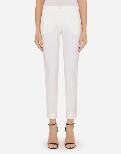 Dolce & Gabbana Wool Pants In White