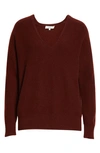 VINCE RELAXED V-NECK CASHMERE PULLOVER