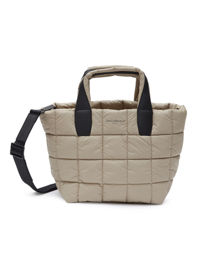 Veecollective Vee Collective Padded Mini Tote Bag In Neutral