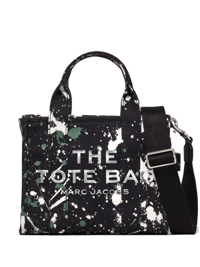 Marc Jacobs The Mini Splatter Paint Tote 手提包 In Black