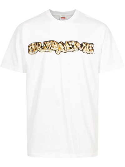 Supreme Diamond Logo印花t恤 In White