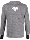 Maison Margiela Distressed High-neck Jumper In Grau