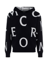 MONCLER MONCLER MONOGRAM KNITTED HOODIE