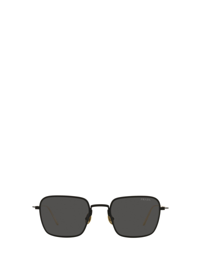 Prada Eyewear Square Frame Sunglasses In Matte Black
