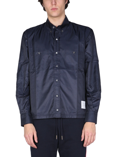 Thom Browne Technical Fabric Jacket In Black