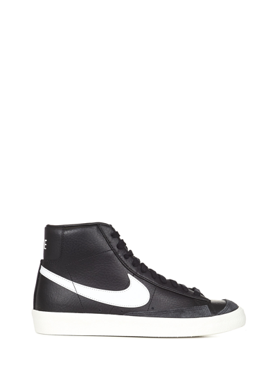 Nike Blazer Mid '77 Vntg Bq6806-002 Men's Black White Leather Skate Shoes Ttt30 In Black/white