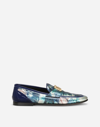 DOLCE & GABBANA TIE DYE PATENT LEATHER SLIPPERS