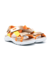 CAMPER WOUS TOUCH-STRAP LEATHER SANDALS