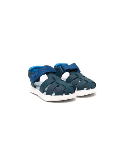 Camper Kids' Cut-out Touch-strap Sandals In Blue