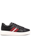 Bally Mylton Striped Low-top Sneakers In Black
