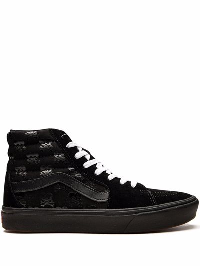 Vans Comfycush Sk8-hi "cold Hearted" Sneakers In Black