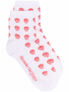 ALEXANDER MCQUEEN SKULL-KNIT ANKLE SOCKS