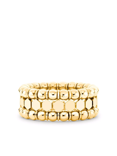 Pragnell 18kt Yellow Gold Bohemia Three-row Ring