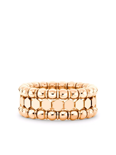 Pragnell 18kt Rose Gold Bohemia Three-row Ring In Pink