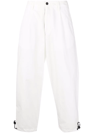 EMPORIO ARMANI ELASTICATED-HEM STRAIGHT-LEG TROUSERS