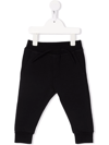 Dsquared2 Icon Graffiti-print Track Pants In Black