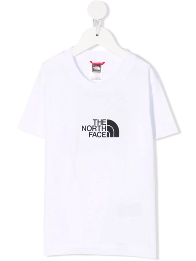 The North Face Teen Logo-print Short-sleeved T-shirt In White