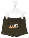 Dsquared2 Logo-print Track Shorts In Green