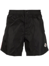 Moncler Swim Shorts In Black