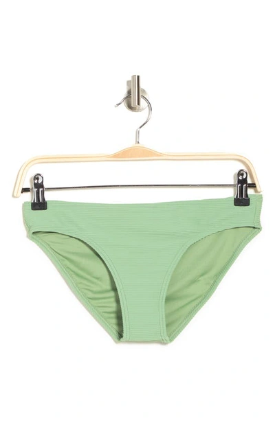 Billabong Sea Through Me Tan Lines Lowrider Bikini Bottoms In Safari Green