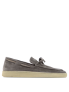Officine Creative Herbie Tasselled Suede Loafers In Grey