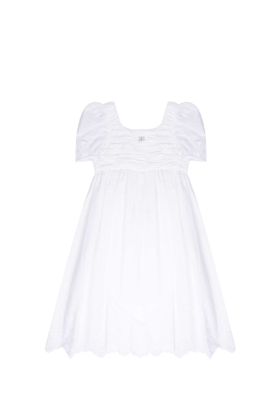 Dolce & Gabbana Kids' Cotton Dress In White