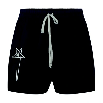 Rick Owens X Champion - Dolphin Boxers Shorts In Black