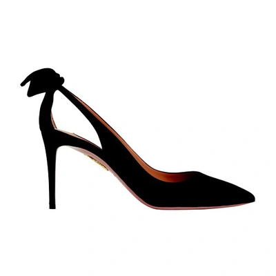 AQUAZZURA BOW TIE PUMPS 85