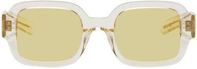 Flatlist Eyewear Transparent Tishkoff Sunglasses In Crystal Yel