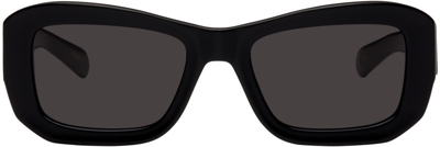 Flatlist Eyewear Black Noma Sunglasses In Solid Black