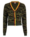 KULE THE JANE CAMOUFLAGE WOOL-BLEND CARDIGAN