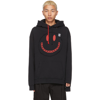Raf Simons Black Smiley Edition Destroy Washed Hoodie In Black