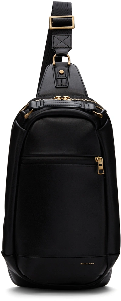 Master-piece Co Black Gloss Sling Bag