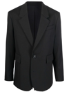 AMI ALEXANDRE MATTIUSSI SINGLE-BREASTED BLAZER