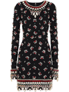 Dolce & Gabbana Crystal Embellished Dress In Schwarz