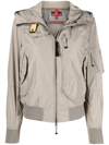 Parajumpers Gobi Base Waterproof Down Recycled Nylon Bomber Jacket In Nude