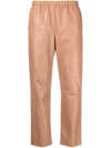 DROME TAPERED-LEG LEATHER TROUSERS