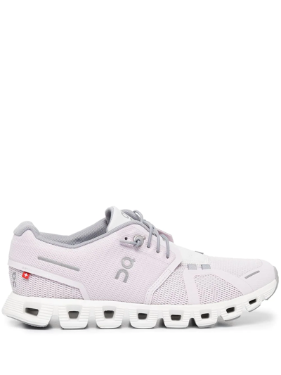 On Running Cloud 5 Running Shoe - Lily Frost In Rosa