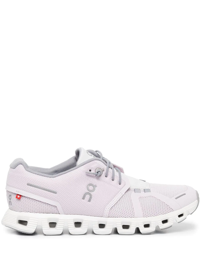 On Running Cloud 5 Running Shoe - Lily Frost In Purple