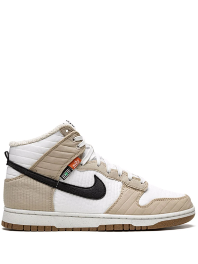Nike Dunk High Next Nature "toasty Rattan" Sneakers In 200 Rattan/ Black-white