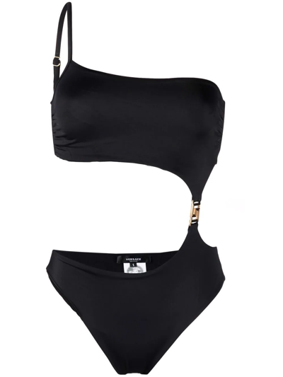 VERSACE GRECA CUT-OUT SWIMSUIT