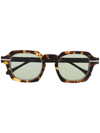 Matsuda Tortoiseshell-frame Sunglasses In Braun