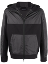 EMPORIO ARMANI ZIPPED HOODED JACKET