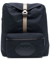 EMPORIO ARMANI LOGO EMBOSSED BACKPACK