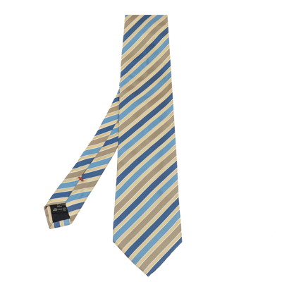 Pre-owned Ermenegildo Zegna Multicolor Striped Silk Tie