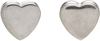 BALENCIAGA SILVER GIRL STUD EARRINGS